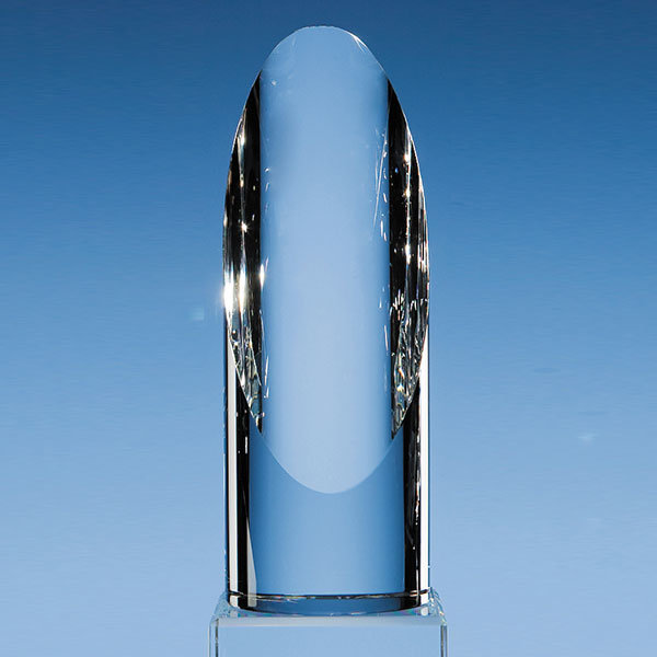19.5cm Crystal Cylinder EFX Bespoke Awards and Trophies