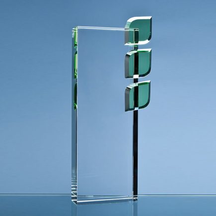 crystal triple leaf eco award