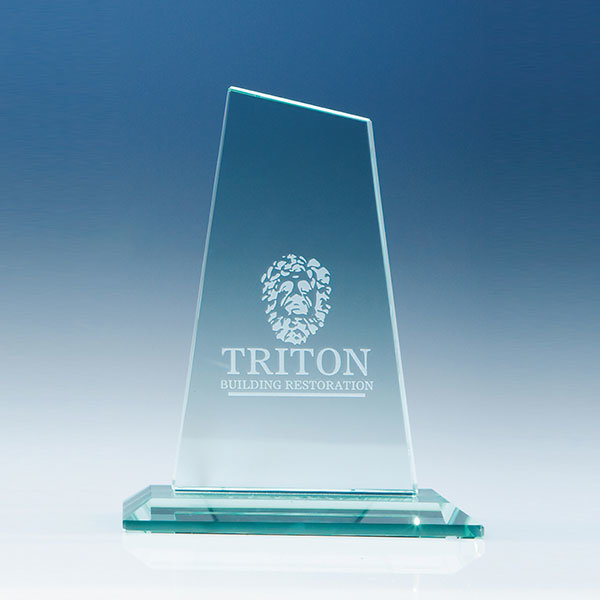 15cm jade glass mountain award