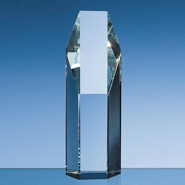 19cm crystal hexagon award
