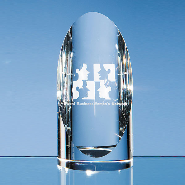 14cm crystal cylinder award