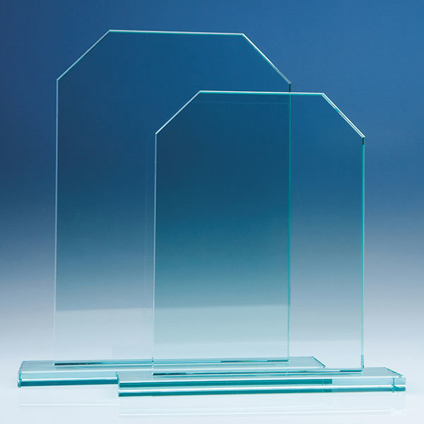 25cm and 15cm jade glass honour awards