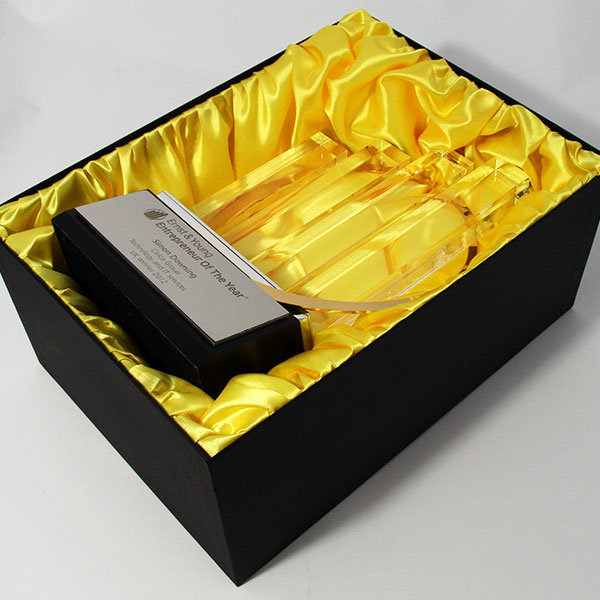 satin lined presentation box